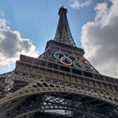 The Eiffel Tower at the 2024 Olympics